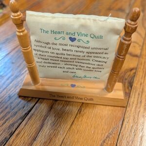 The Heart and Vine Quilt Display Stand